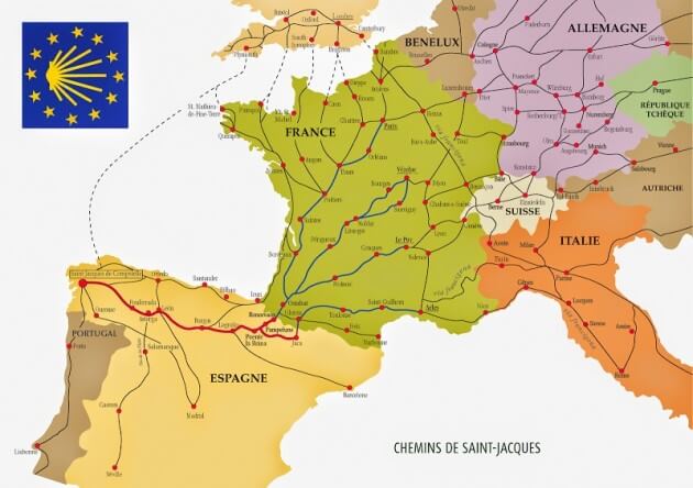 Chemin De Compostelle : Itinéraires Et étapes Du Pèlerinage