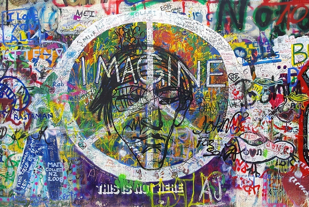 Street-Art : visite du mur John Lennon à Prague