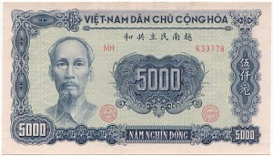 Vietnam dong billet de 5000 vnd