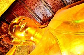Tête Bouddha couché Wat Pho