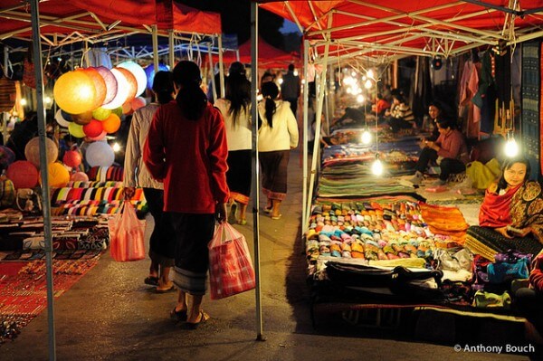 Marché de nuit Luang Prabang