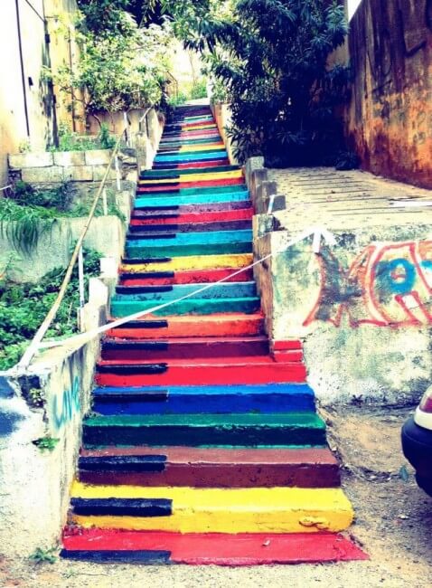 Les plus beaux escaliers au monde Street-art