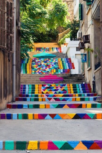 Les plus beaux escaliers au monde Street-art