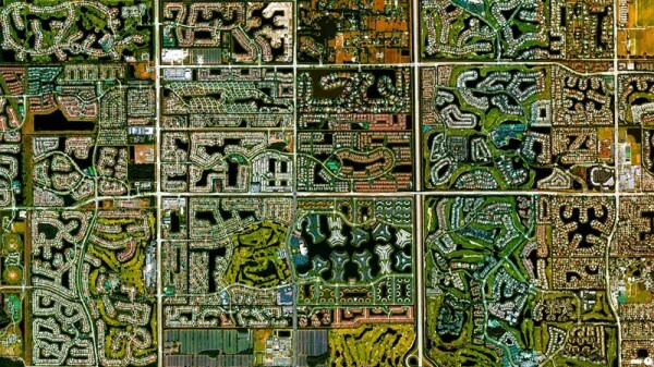 Vue satellite Boca Raton Floride