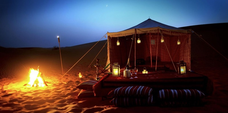 Barbecue, safari en 4x4 à Dubai