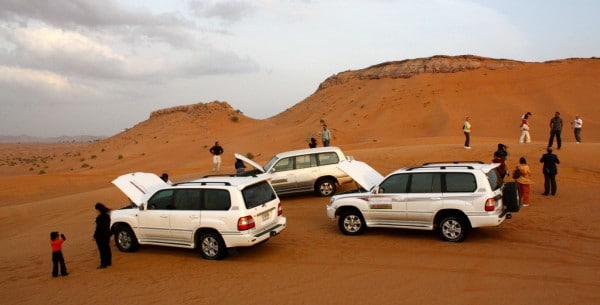 Désert safari Dubaï, 4x4, camping, barbecue