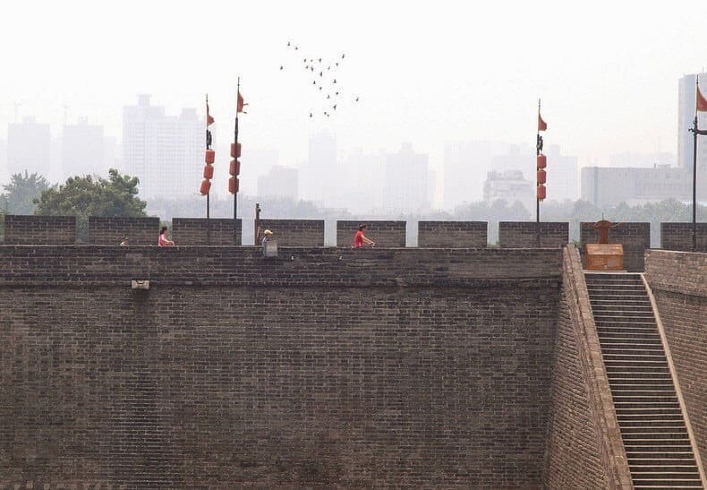 Muraille de Xi'an, cité de Xian, Chine