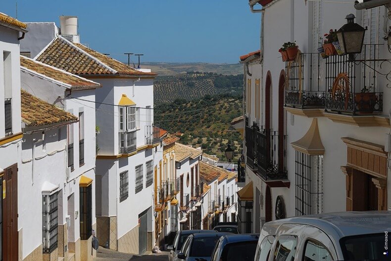 Olvera, route des villages blancs, Andalousie, Espagne