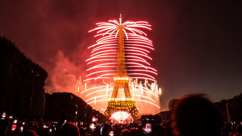 feux d'artifice du 14 juillet 2014 sur la Tour Eiffel