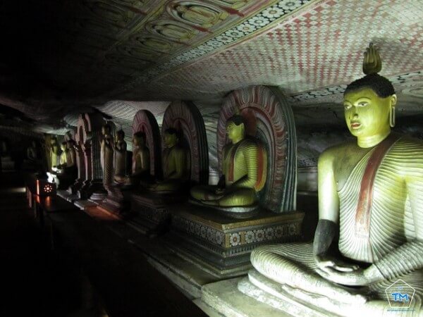 Grotte de Dambulla, temple Sri Lanka