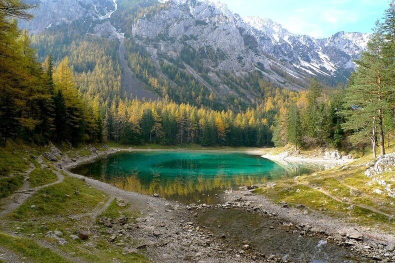 Gruner See, lac vert, Tragoss, Autriche