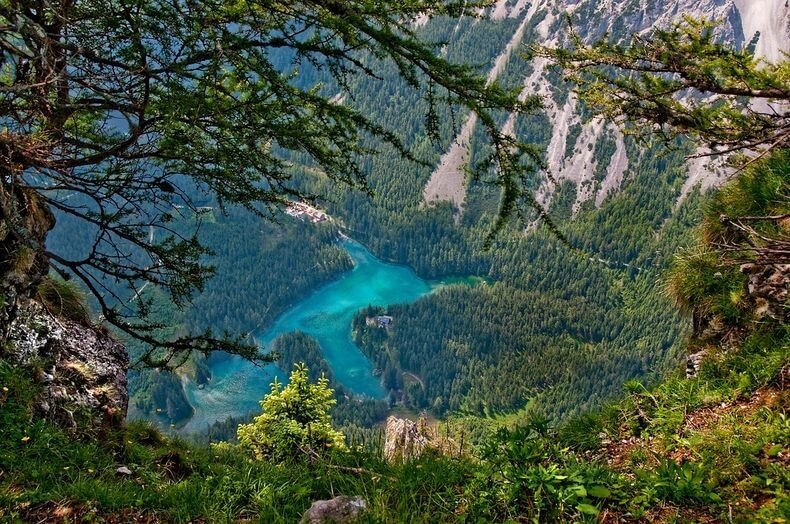 Gruner See, lac vert, Tragoss, Autriche