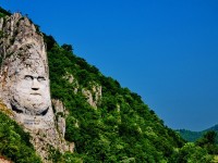 Statue, sculpture, Roi Décébal, Decebalus, roi de Dacie, Roumanie