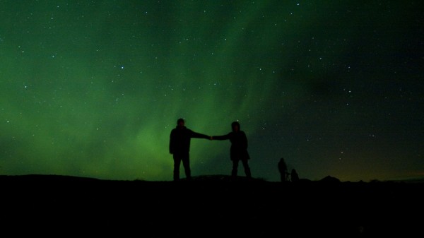 Aurores boréales, Reykjavik, Islande