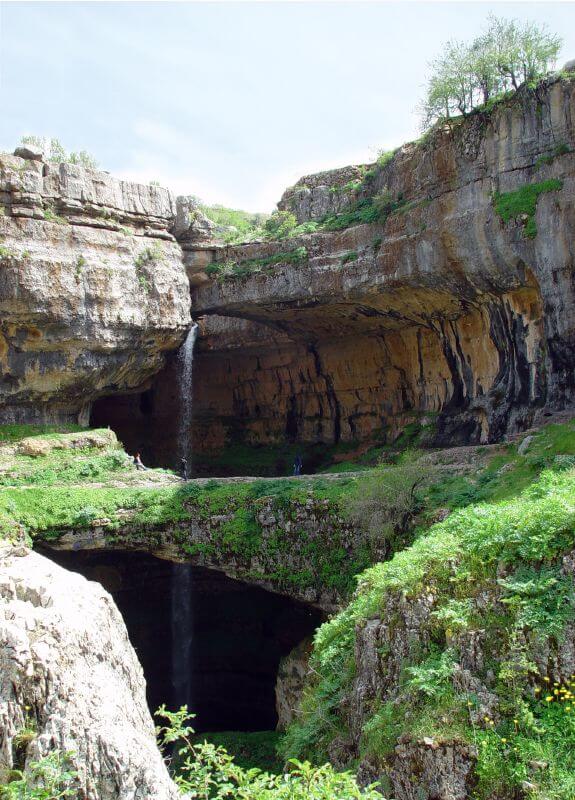Gouffre des Trois Ponts, cascade de Baatara, Liban