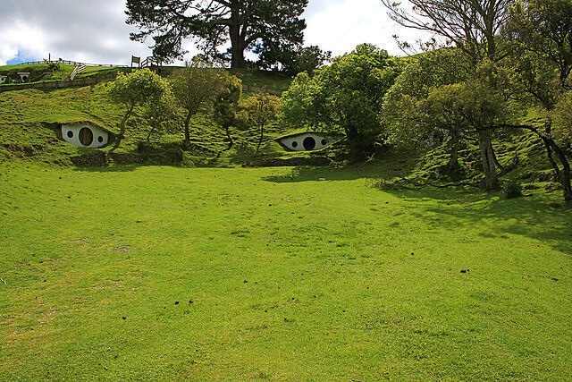 Hobbiton, Hobbitebourg, Matamata, village des Hobbits, Auckland, Nouvelle Zélande