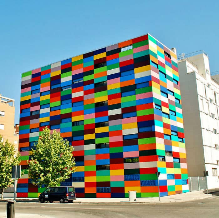 Bâtiments les plus colorés du monde, couleurs