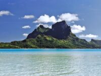 Bora-Bora, paysage, turquoise, montagne