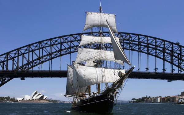 Croisière dans la baie de Sydney, à bord d'un voilier datant de 1850