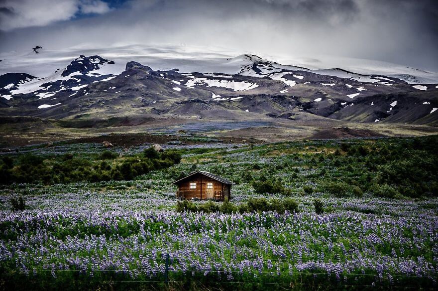 Petite maison isolée pour vivre tranquille, au calme, photos de paysage