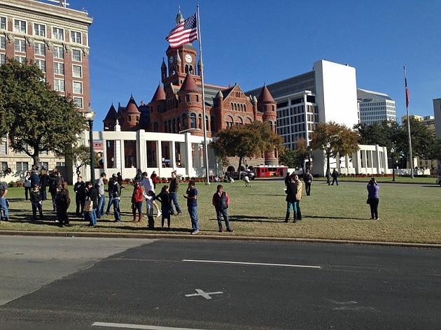 Dealey Plaza, lieu exact de l'assassinat de Kennedy, Dallas