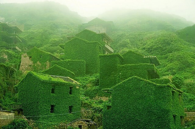 Shengsi, Gouqi, île, village abandonné, Chine