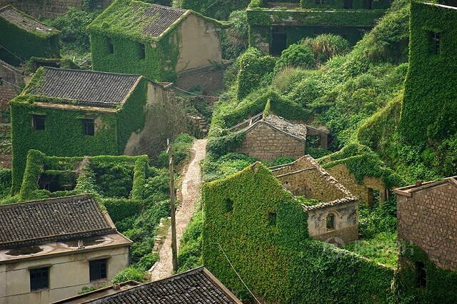 Shengsi, Gouqi, île, village abandonné, Chine