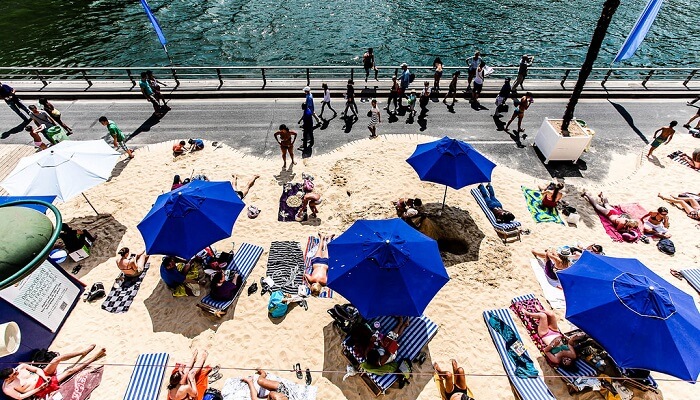 Paris Plage, été, soleil