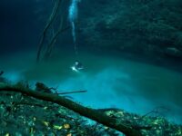cenote angelita, rivière sous-marine, Mexique