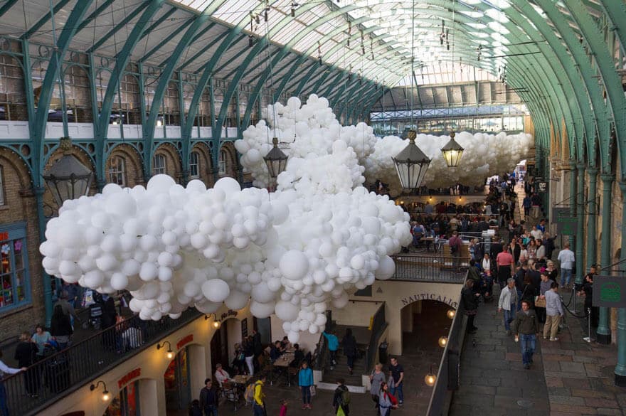 Charles Pétillon, ballons, Covent Garden, Londres