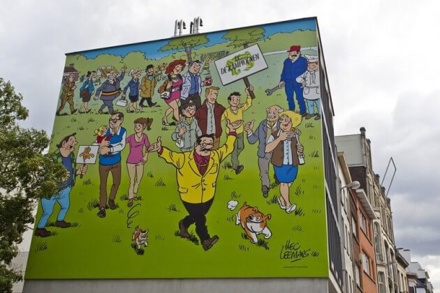 Le parcours BD de Bruxelles, une promenade au fil des fresques murales