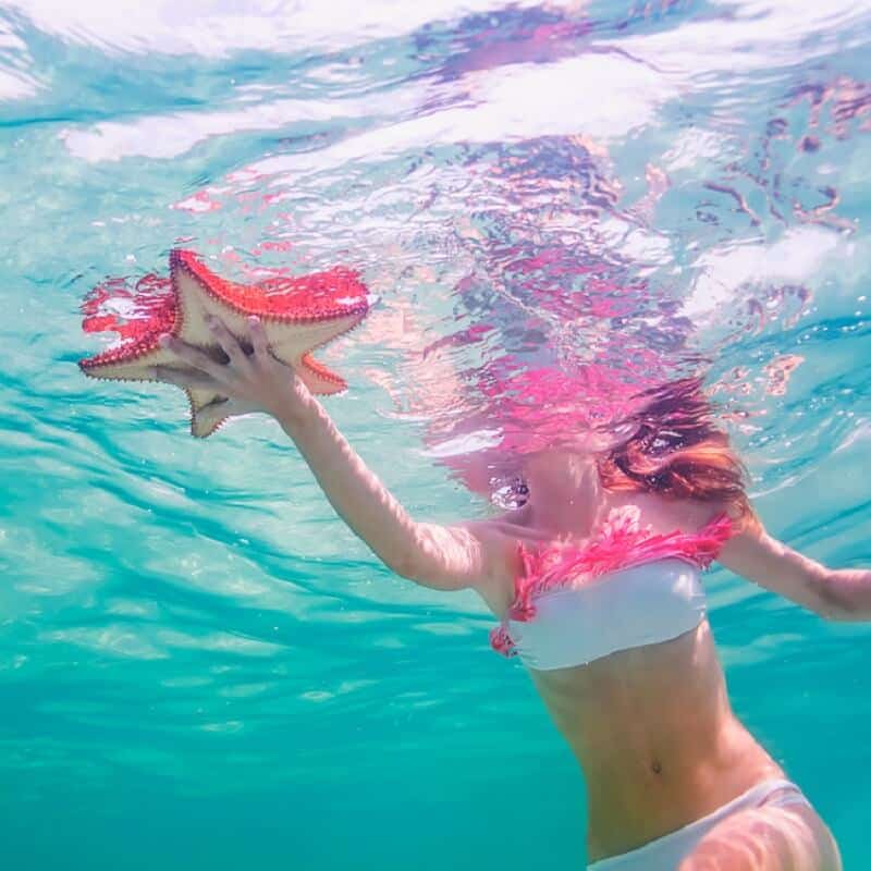 Bahamas Girl, Sacha Kalis, photos sous l'eau