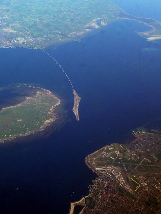 Oresundsbron, pont sous l'eau, Suède, Danemark