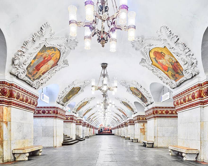 station de métro à Moscou, David Burdeny