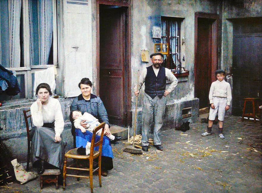 vintage color photos of Paris, Albert Kahn