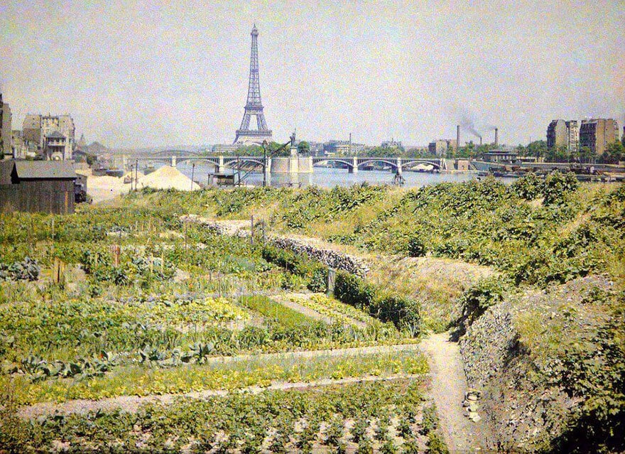 vintage color photos of Paris, Albert Kahn