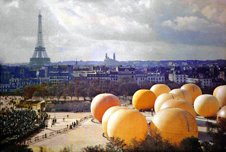 photos vintage en couleurs de Paris, Albert Kahn