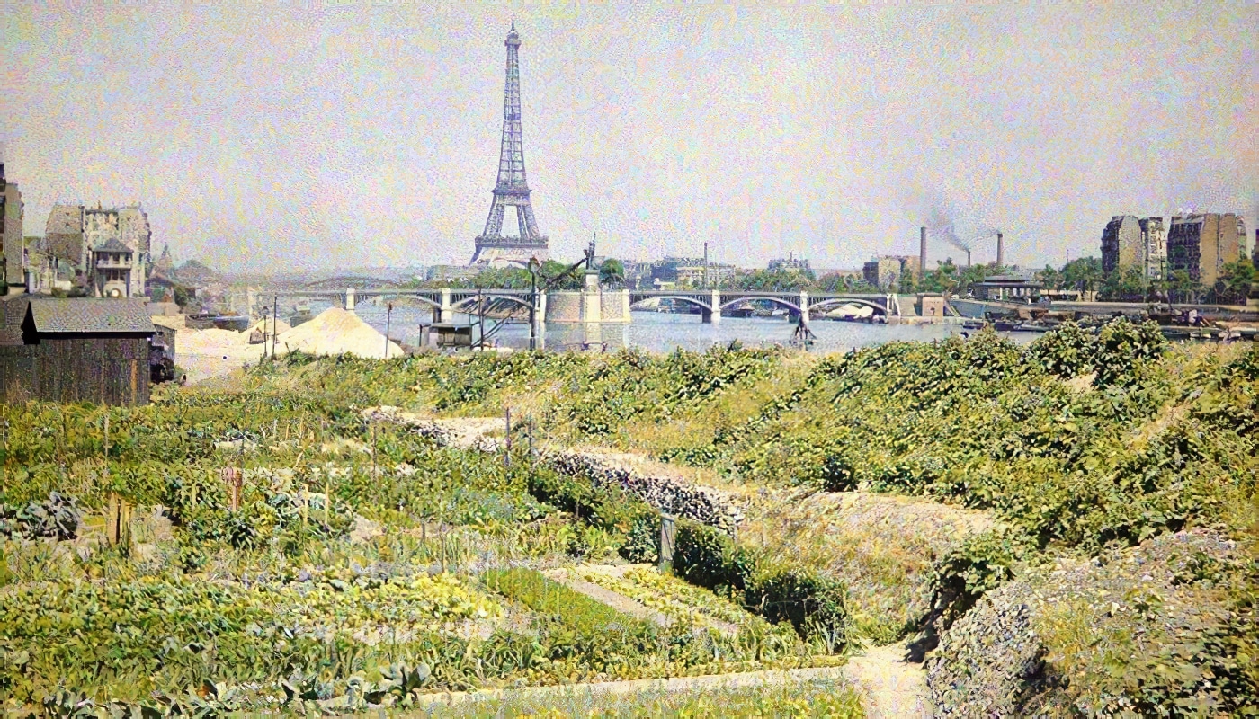 Photos vintage en couleurs de Paris par Albert Kahn