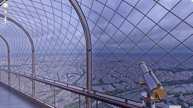 Visite virtuelle de la Tour Eiffel avec Google Street View