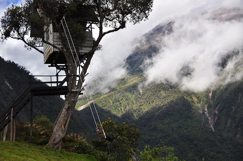 Casa del Arbol, balançoire en Equateur