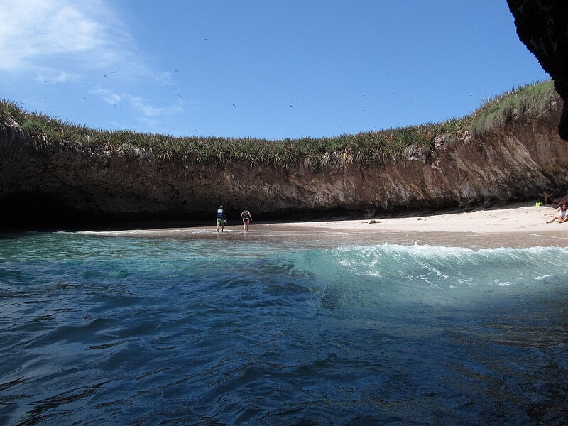 Hidden Beach in Marieta Islands, Mexico