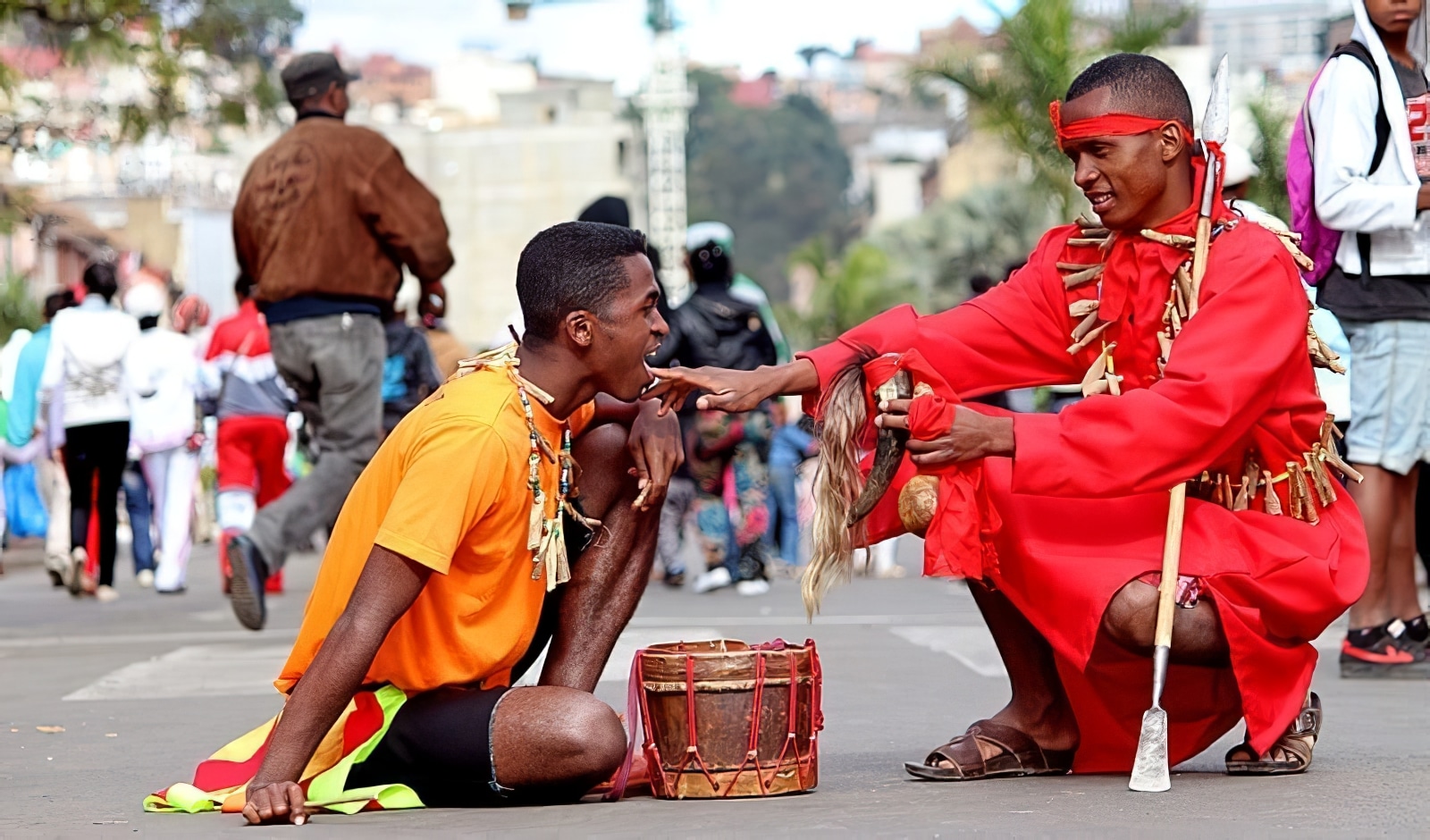 In Madagascar, the custom is to go see traditional healers