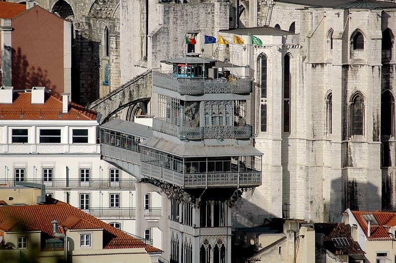 Ascenseur de Santa Justa, Lisbonne
