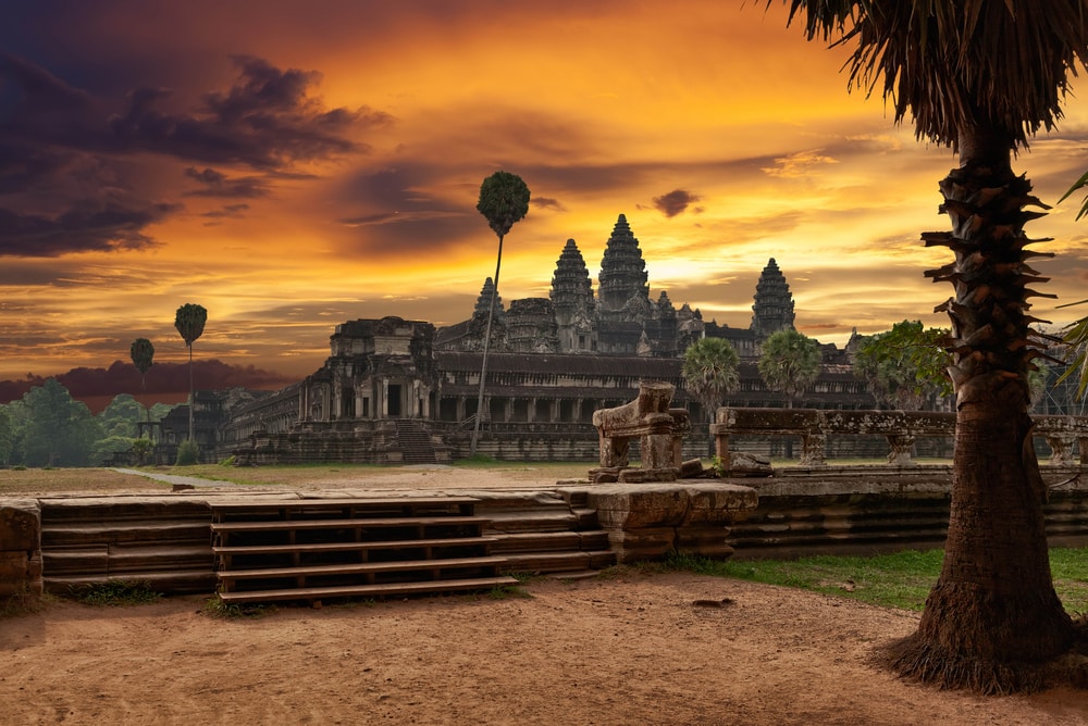 Angkor Vat au coucher du soleil