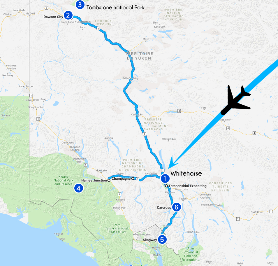 Itinéraire voyage Yukon