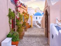 Oia se loger à Santorin