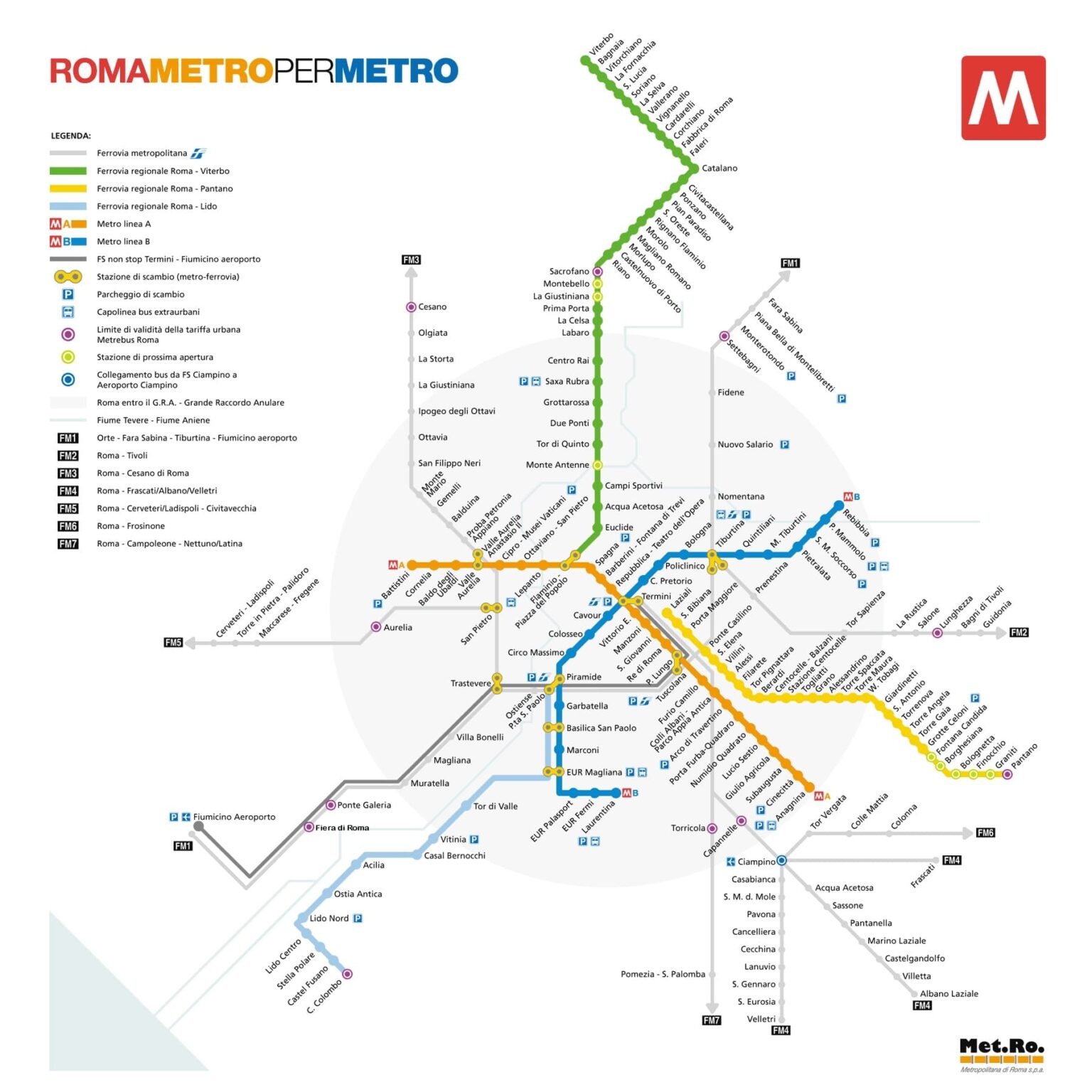Cartes et plans détaillés de Rome