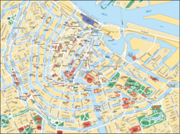 Carte et plan d'Amsterdam