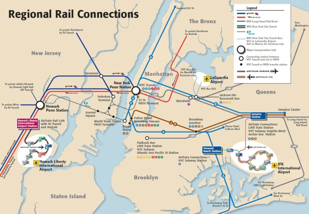 Cartes et plans détaillés de New York