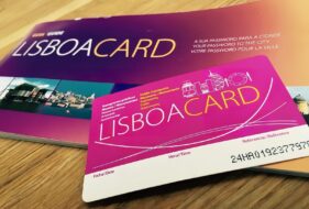 avis Lisboa Card avec aperçu de la carte de Lisbonne et textes promotionnels